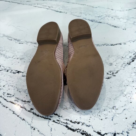 G.H. Bass & Co. Ellie Perforated Loafers Light Pink Suede Size 11 - Picture 5 of 5